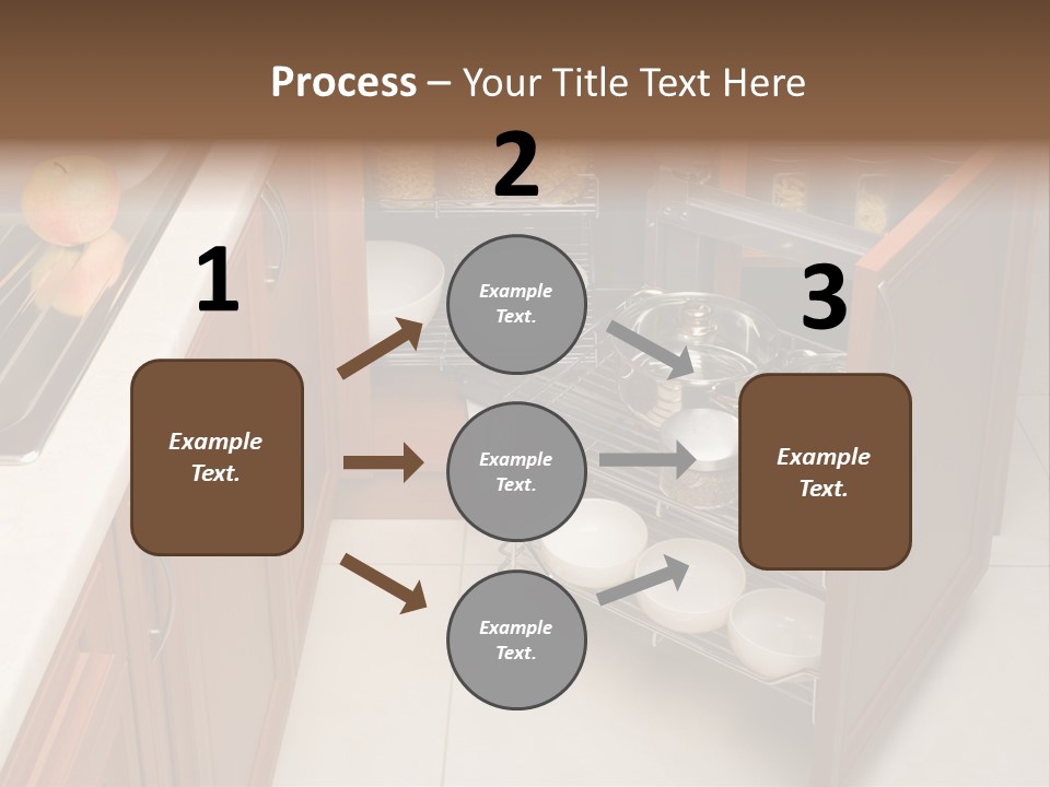 A Kitchen With A Sink And A Dish Rack PowerPoint Template