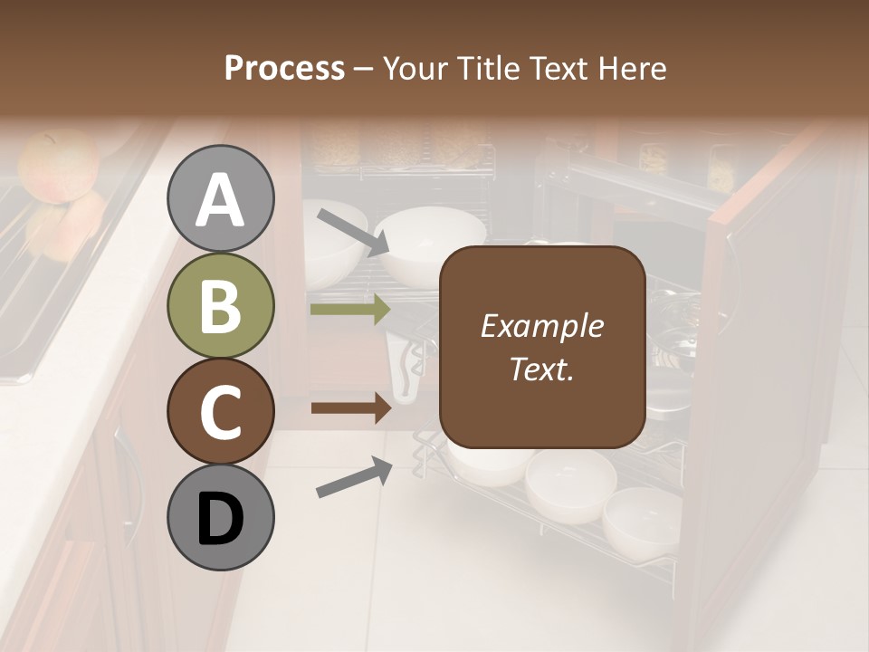 A Kitchen With A Sink And A Dish Rack PowerPoint Template