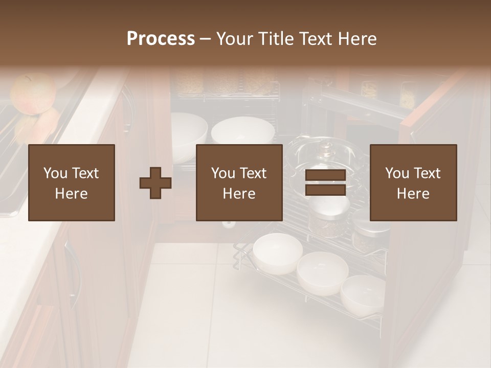 A Kitchen With A Sink And A Dish Rack PowerPoint Template