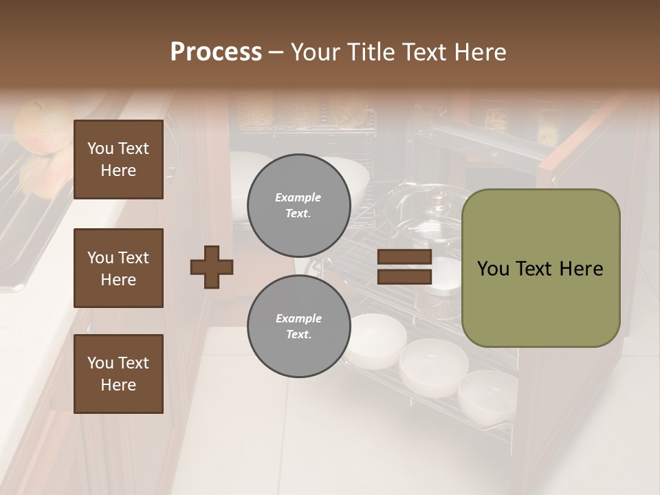 A Kitchen With A Sink And A Dish Rack PowerPoint Template