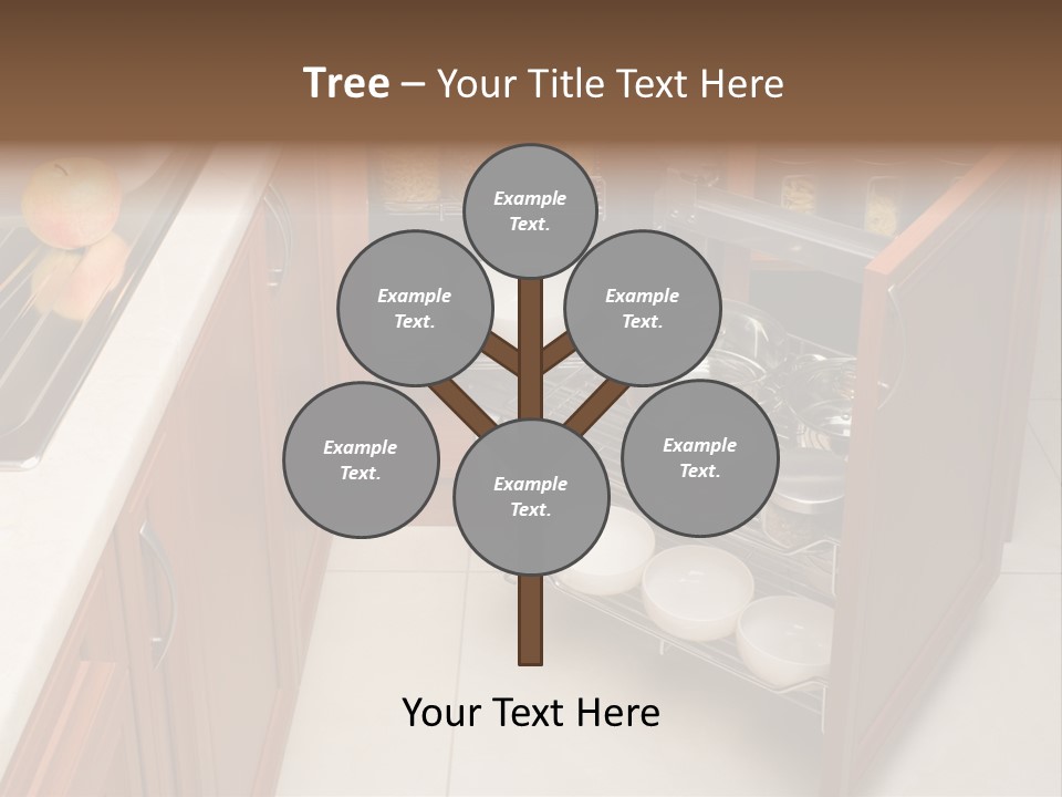 A Kitchen With A Sink And A Dish Rack PowerPoint Template