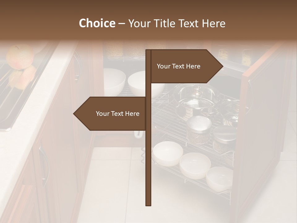 A Kitchen With A Sink And A Dish Rack PowerPoint Template