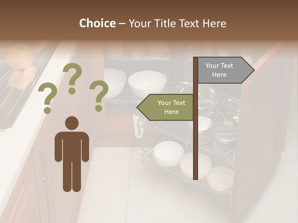 A Kitchen With A Sink And A Dish Rack PowerPoint Template