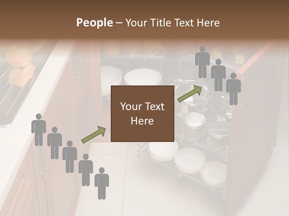 A Kitchen With A Sink And A Dish Rack PowerPoint Template