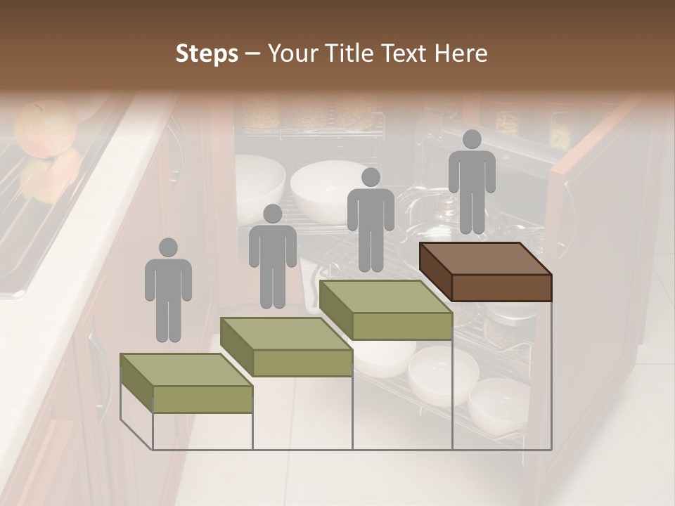 A Kitchen With A Sink And A Dish Rack PowerPoint Template