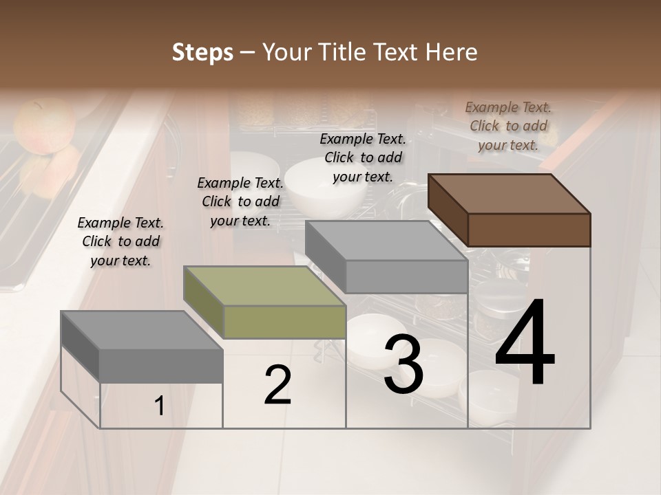 A Kitchen With A Sink And A Dish Rack PowerPoint Template