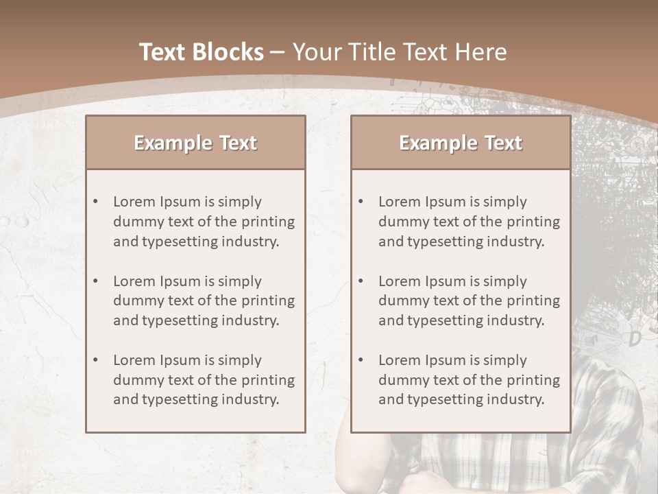 A Man With His Head In The Air Pointing At Something PowerPoint Template