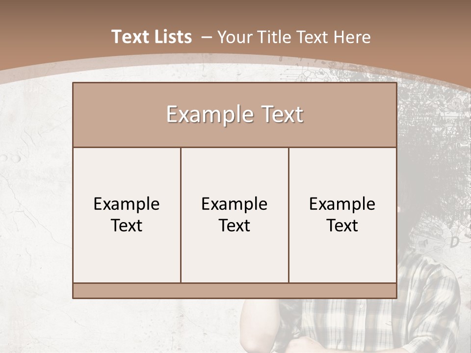 A Man With His Head In The Air Pointing At Something PowerPoint Template