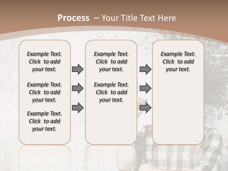 A Man With His Head In The Air Pointing At Something PowerPoint Template