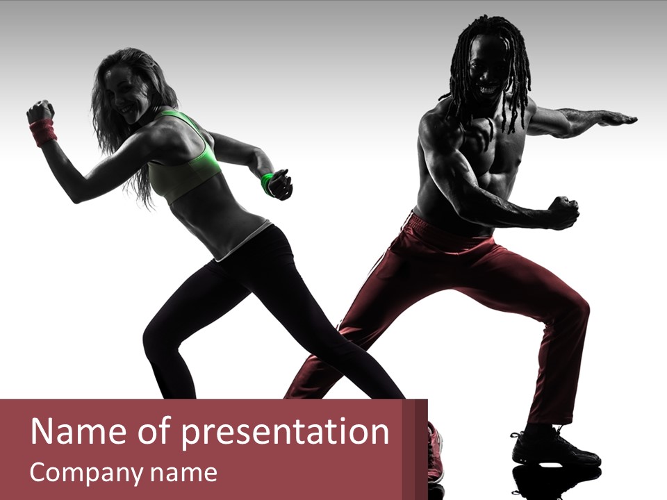 A Couple Of People That Are In The Air PowerPoint Template