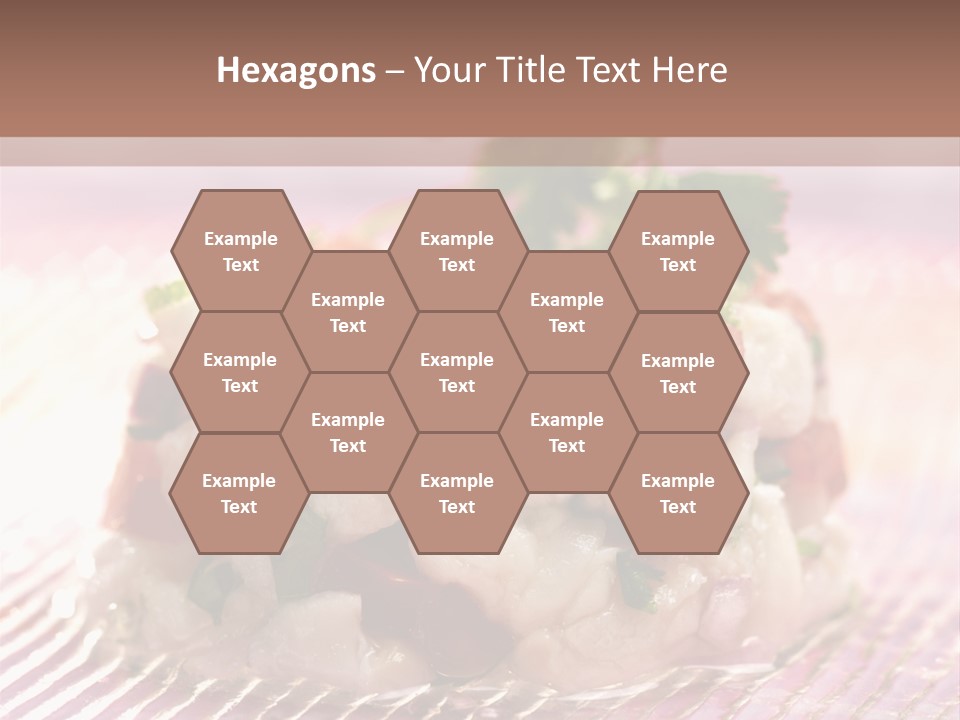 A Plate Of Food With Garnishes On It PowerPoint Template