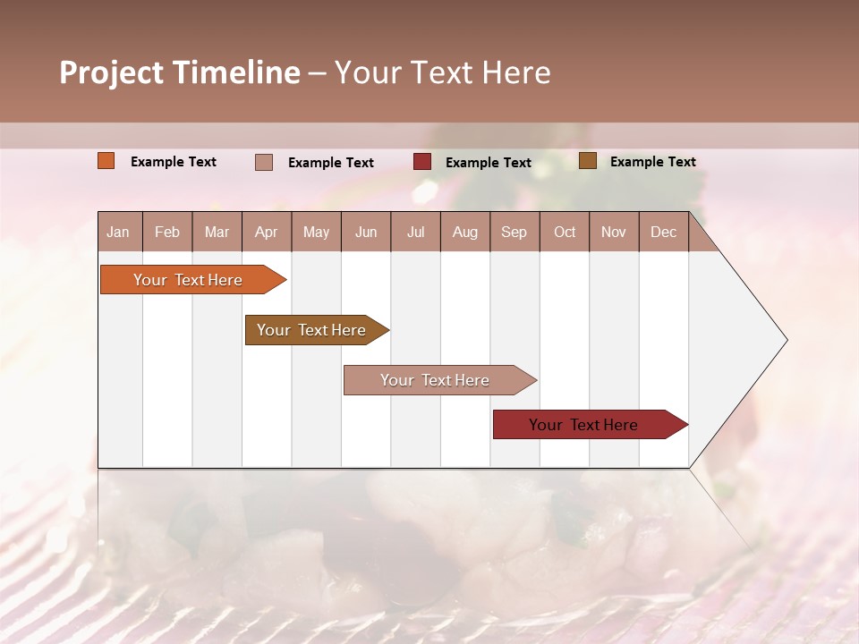 A Plate Of Food With Garnishes On It PowerPoint Template