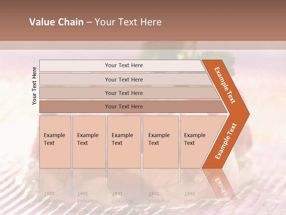 A Plate Of Food With Garnishes On It PowerPoint Template