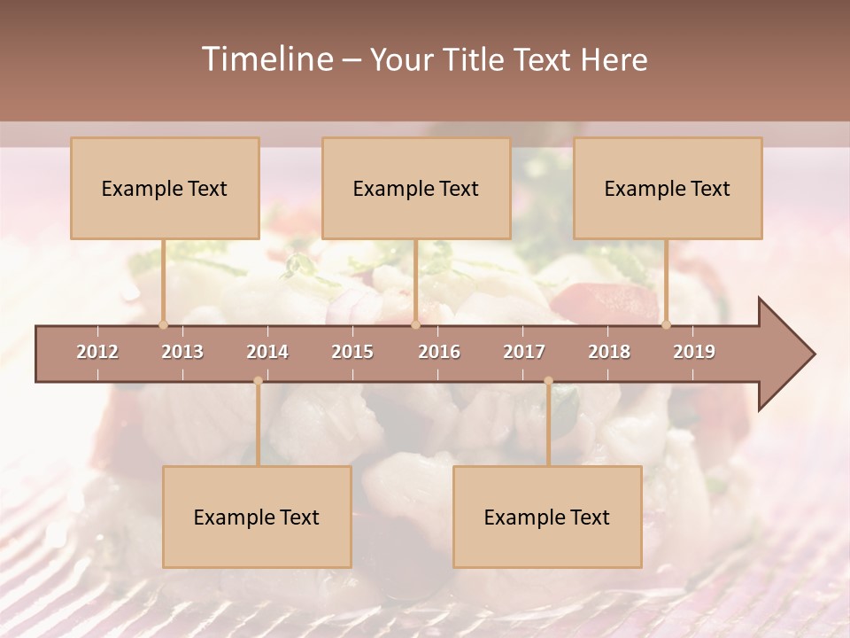 A Plate Of Food With Garnishes On It PowerPoint Template
