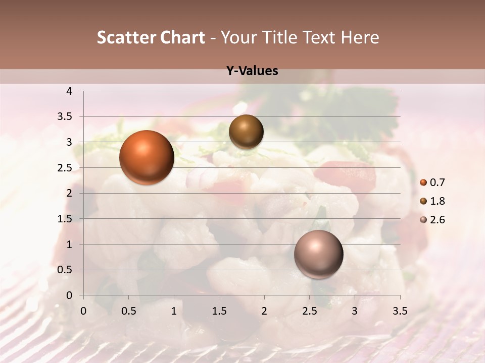 A Plate Of Food With Garnishes On It PowerPoint Template