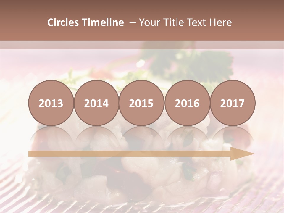 A Plate Of Food With Garnishes On It PowerPoint Template