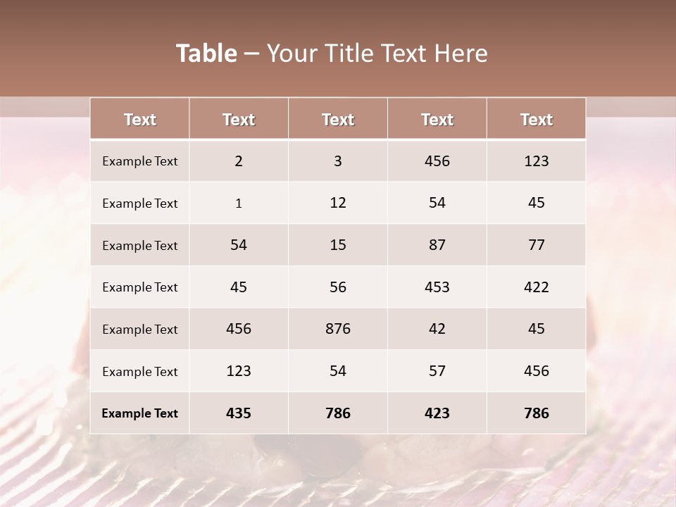 A Plate Of Food With Garnishes On It PowerPoint Template