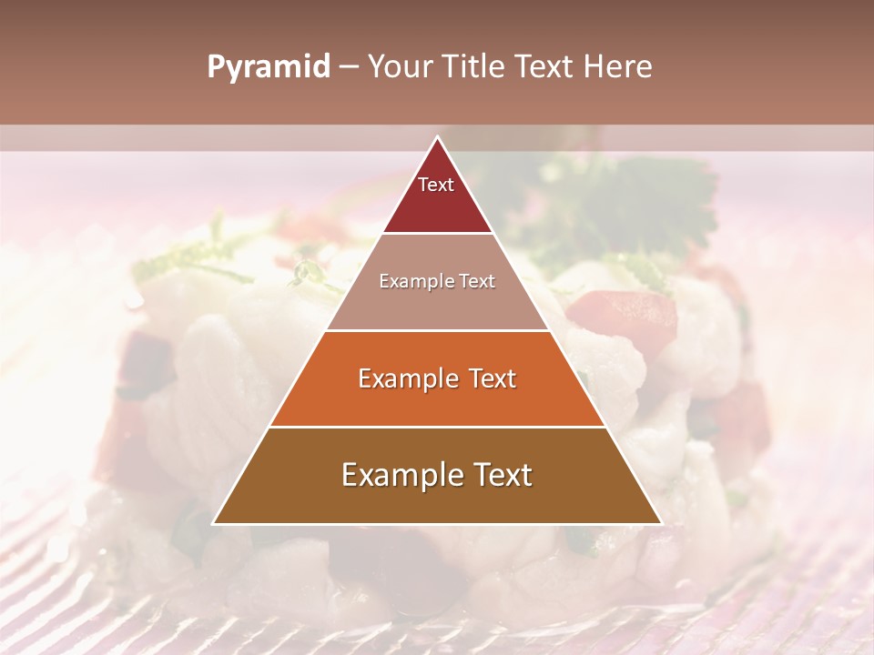 A Plate Of Food With Garnishes On It PowerPoint Template