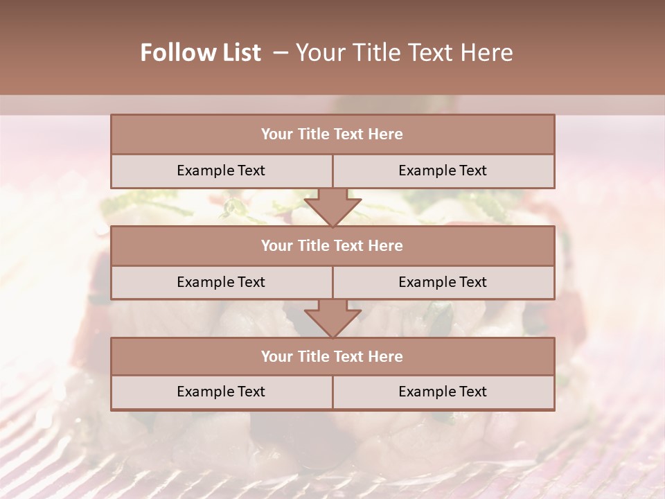 A Plate Of Food With Garnishes On It PowerPoint Template