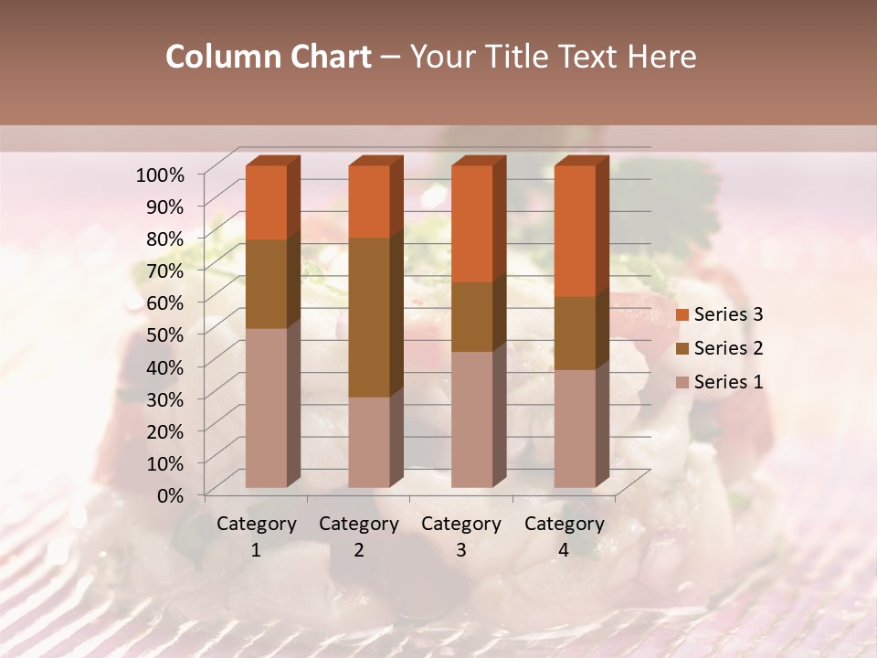 A Plate Of Food With Garnishes On It PowerPoint Template