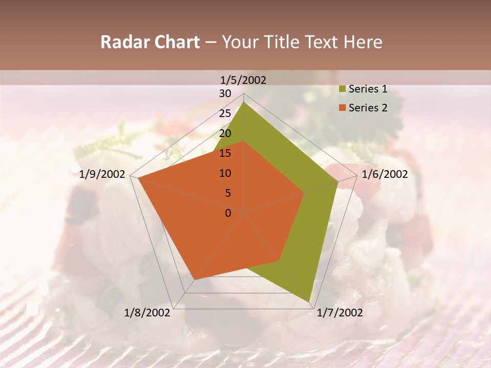 A Plate Of Food With Garnishes On It PowerPoint Template