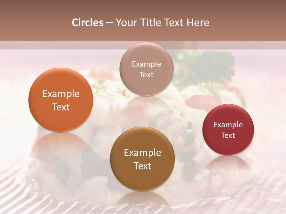 A Plate Of Food With Garnishes On It PowerPoint Template