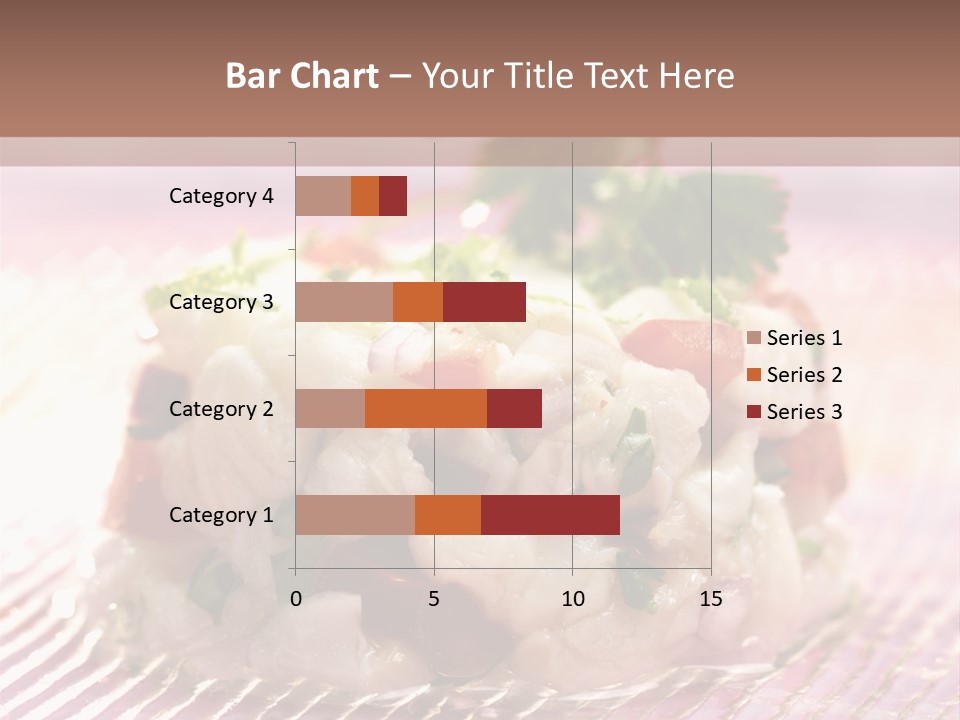 A Plate Of Food With Garnishes On It PowerPoint Template
