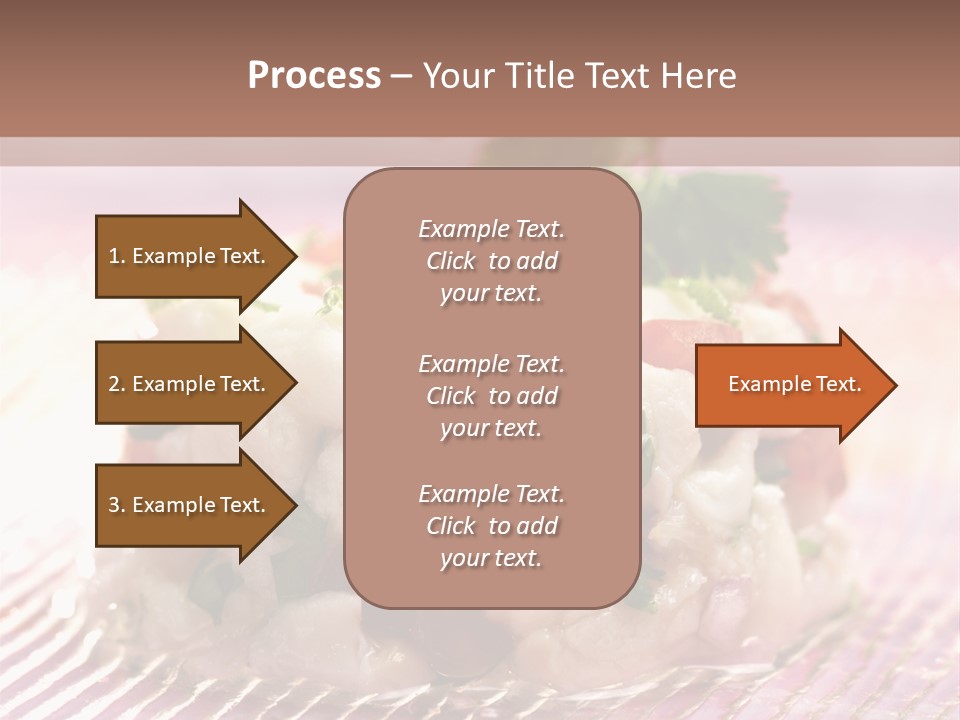 A Plate Of Food With Garnishes On It PowerPoint Template