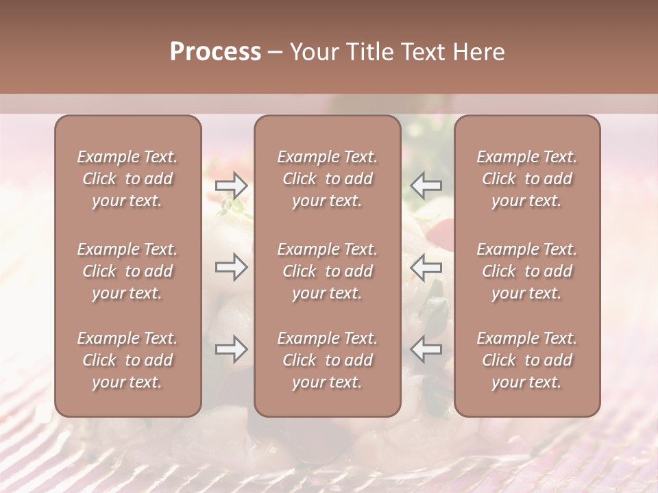A Plate Of Food With Garnishes On It PowerPoint Template