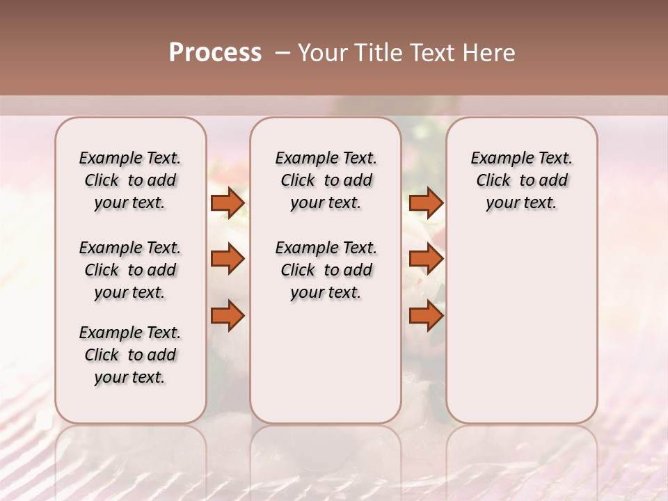 A Plate Of Food With Garnishes On It PowerPoint Template