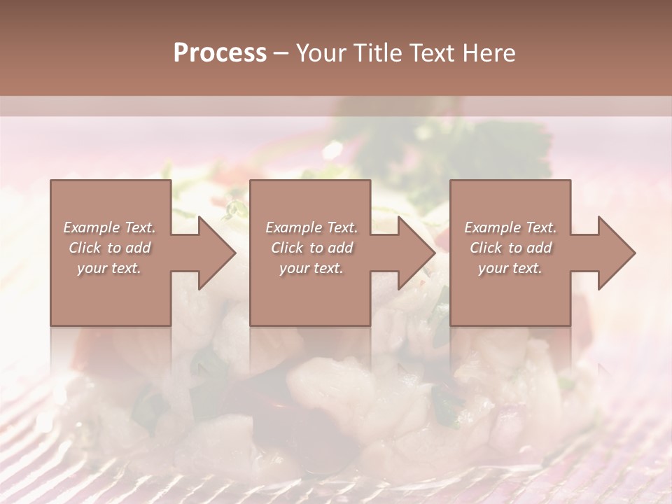 A Plate Of Food With Garnishes On It PowerPoint Template