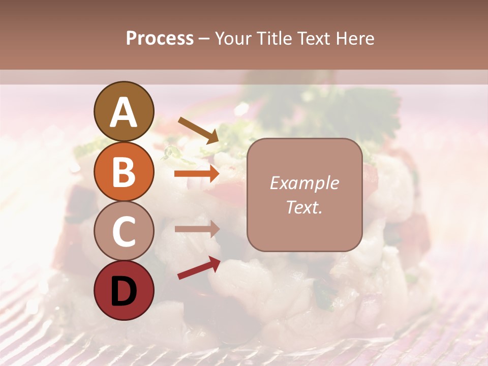 A Plate Of Food With Garnishes On It PowerPoint Template