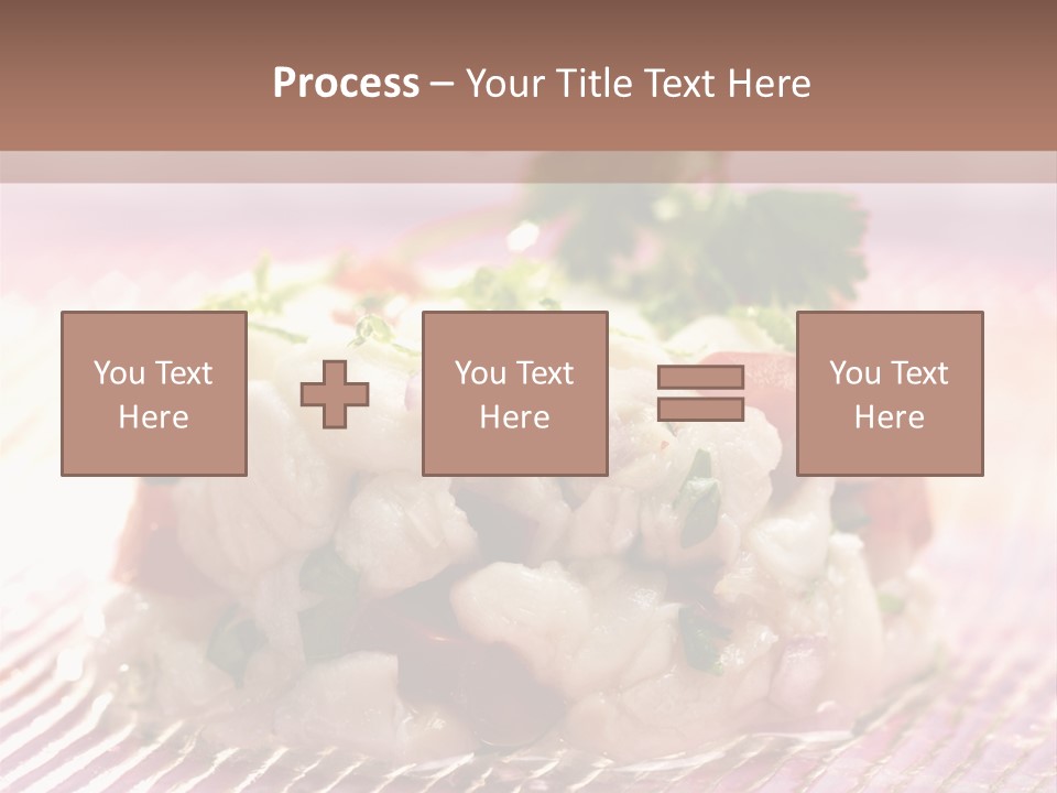 A Plate Of Food With Garnishes On It PowerPoint Template