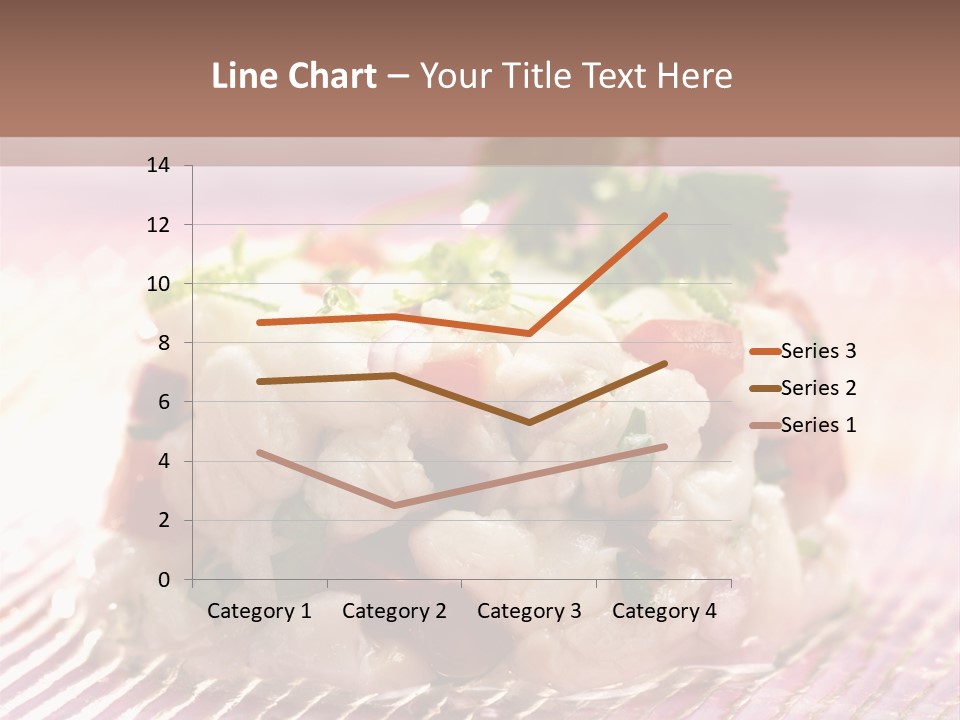 A Plate Of Food With Garnishes On It PowerPoint Template