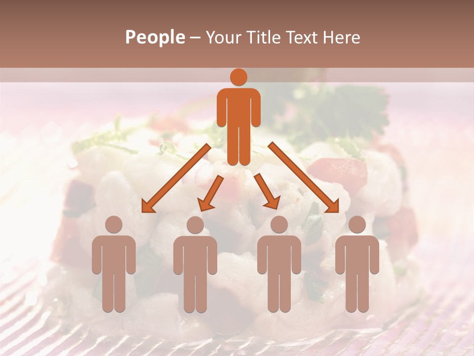 A Plate Of Food With Garnishes On It PowerPoint Template