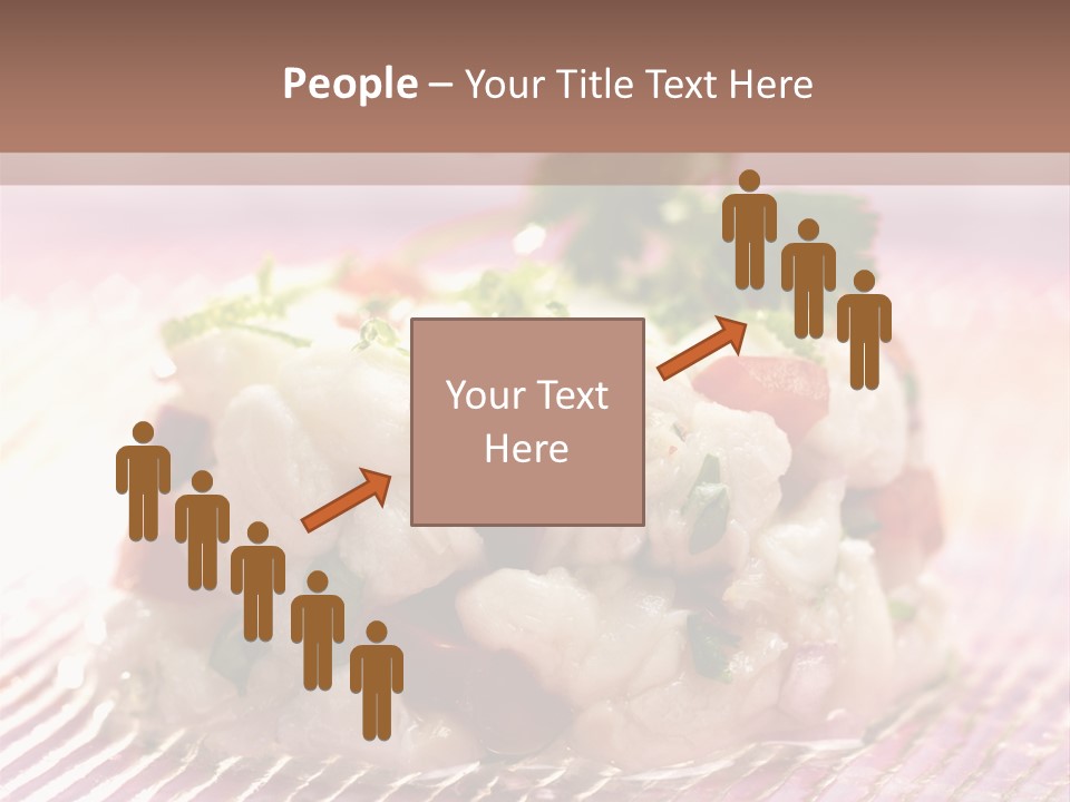 A Plate Of Food With Garnishes On It PowerPoint Template