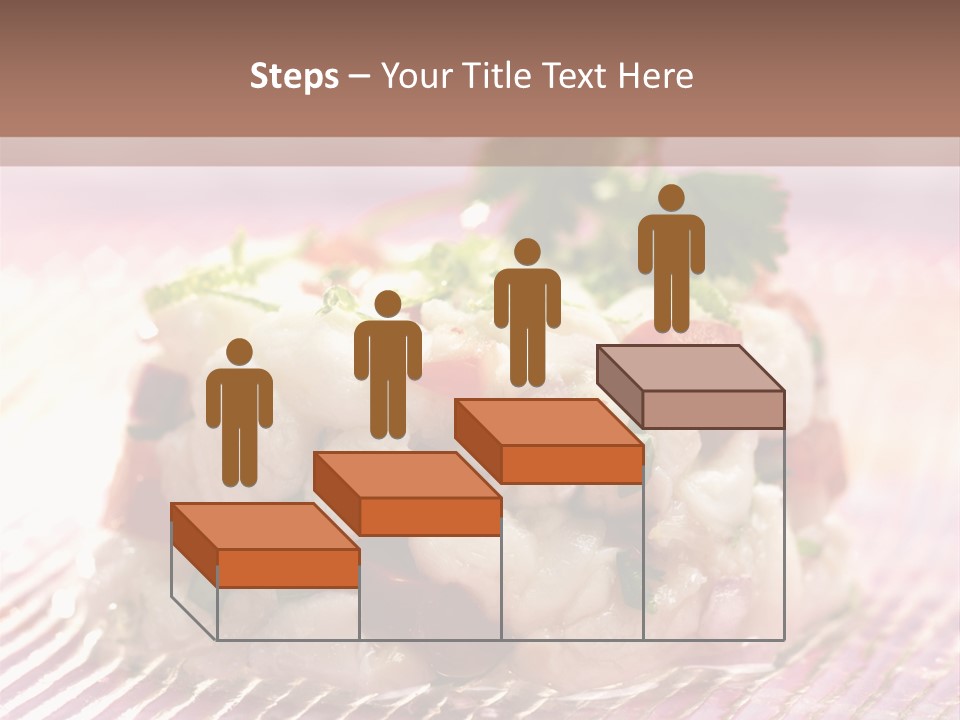 A Plate Of Food With Garnishes On It PowerPoint Template