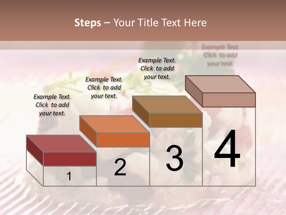 A Plate Of Food With Garnishes On It PowerPoint Template