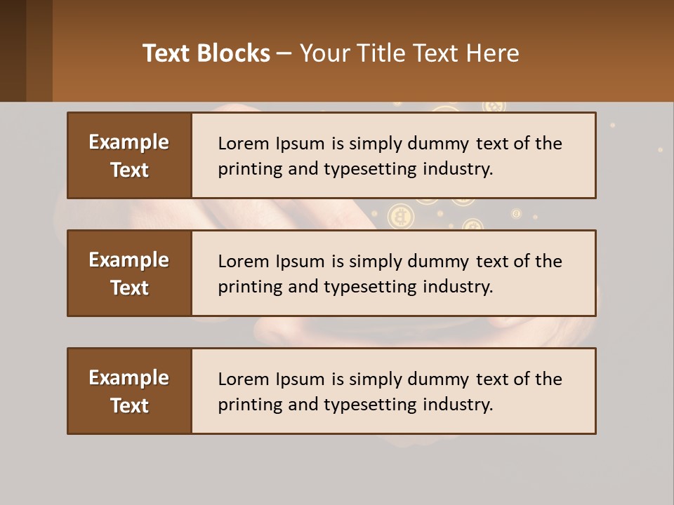 A Person Holding A Cell Phone With A Bitcoin Coming Out Of It PowerPoint Template