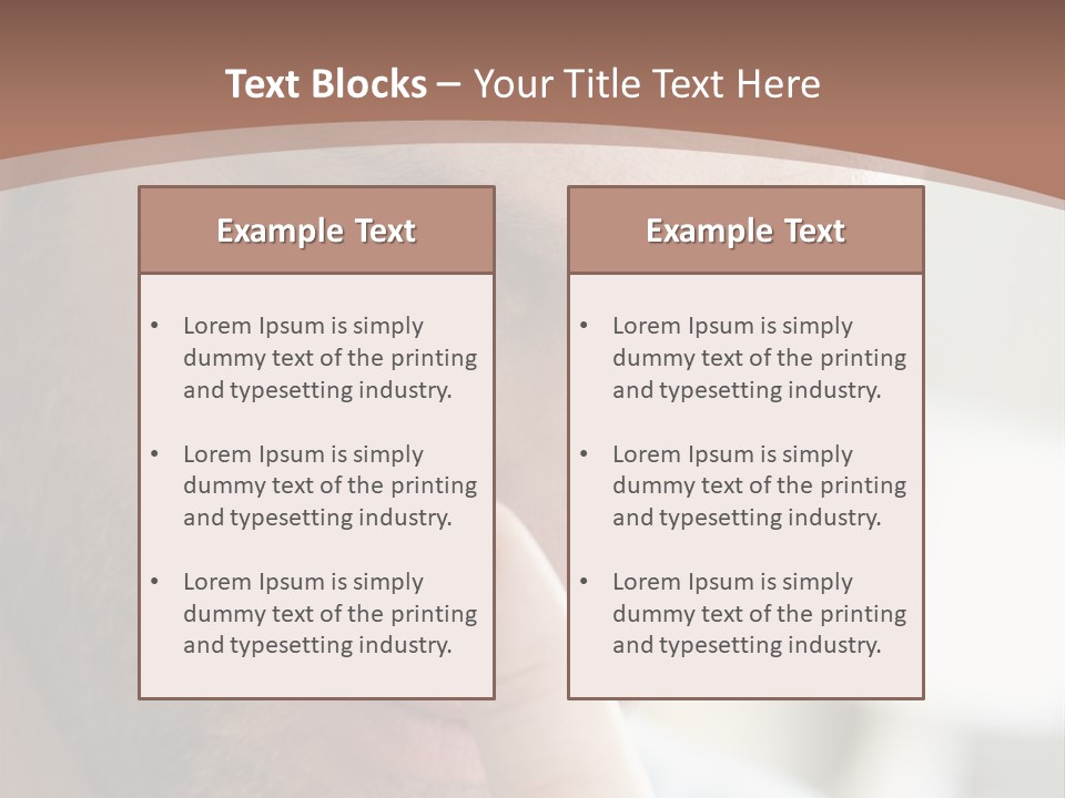 A Man Looking At His Finger Through A Magnifying Glass PowerPoint Template