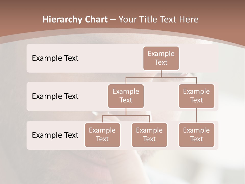 A Man Looking At His Finger Through A Magnifying Glass PowerPoint Template