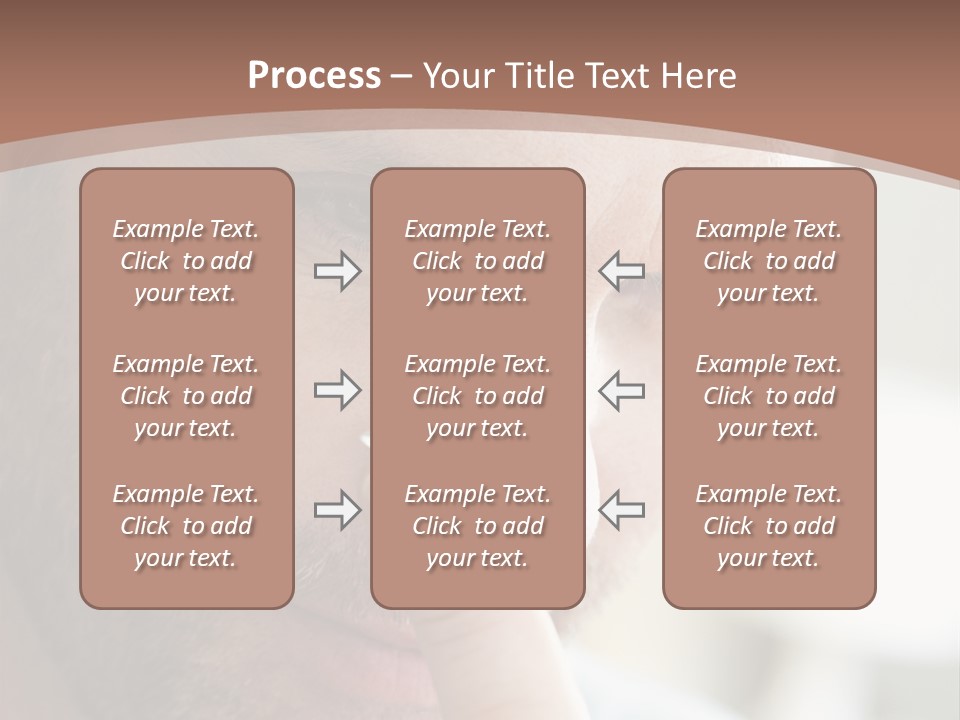 A Man Looking At His Finger Through A Magnifying Glass PowerPoint Template