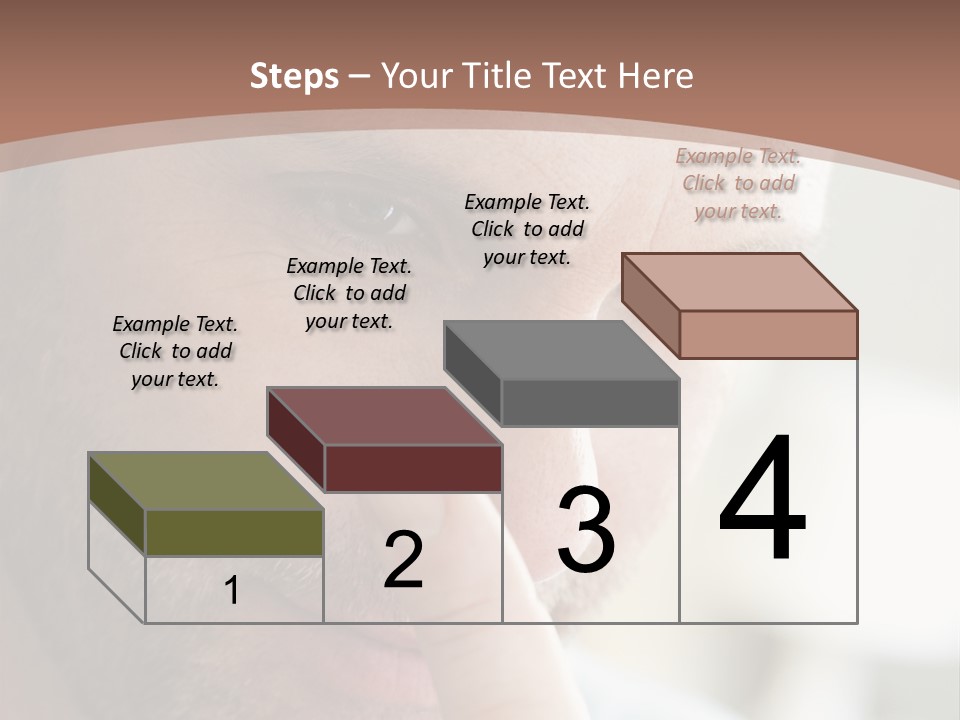 A Man Looking At His Finger Through A Magnifying Glass PowerPoint Template