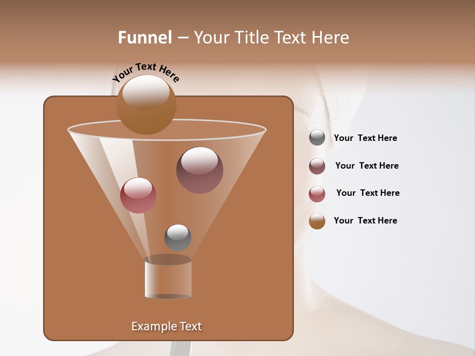 A Smiling Woman With A Brush In Her Mouth PowerPoint Template