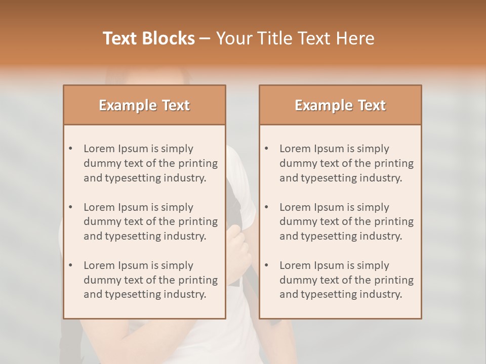 A Man With A Backpack Is Smiling For The Camera PowerPoint Template