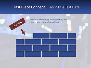 A Blurry Photo Of A City Street At Night PowerPoint Template