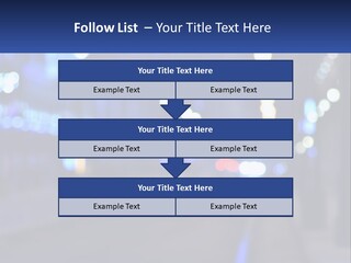 A Blurry Photo Of A City Street At Night PowerPoint Template