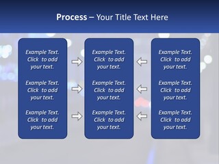 A Blurry Photo Of A City Street At Night PowerPoint Template