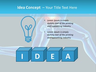 A Skeleton Running With A Red Ball In His Chest PowerPoint Template