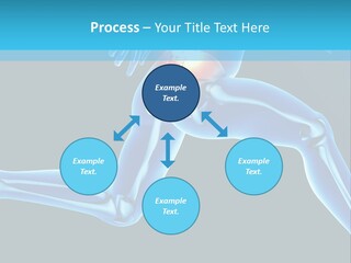 A Skeleton Running With A Red Ball In His Chest PowerPoint Template
